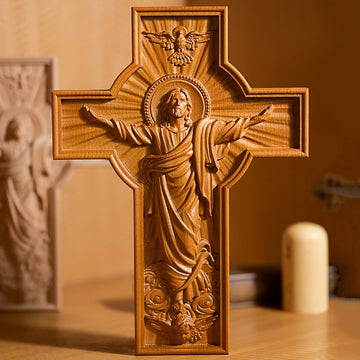 Crucifix for Wall Decoration, Wall Hanging, Mural Painting, Religious, Christian, Church, Jesus, Religious, Adult