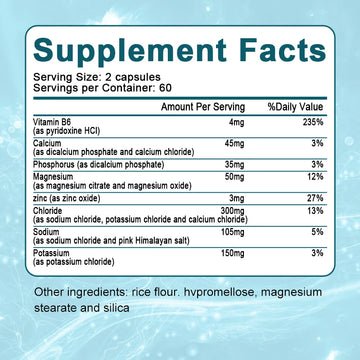 Beworths Electrolyte Capsules with Vitamin B6 & Salt Pills of Electrolytes for Endurance Sports Nutrition & Running Supplements