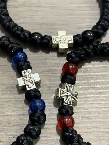 10pcs  Greek Christian Bracelet Komboskini Chotki Orthodox Prayer Rope Gift Jesus Christ Catholic Handmade Rosary
