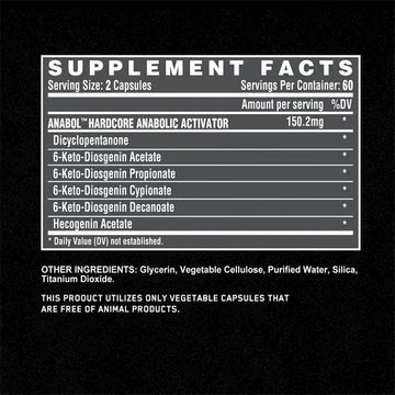 Anabol Hardcore Supplement - Anabolic Muscle Building Supplements That Promote Muscle Protein Synthesis and Increase Strength