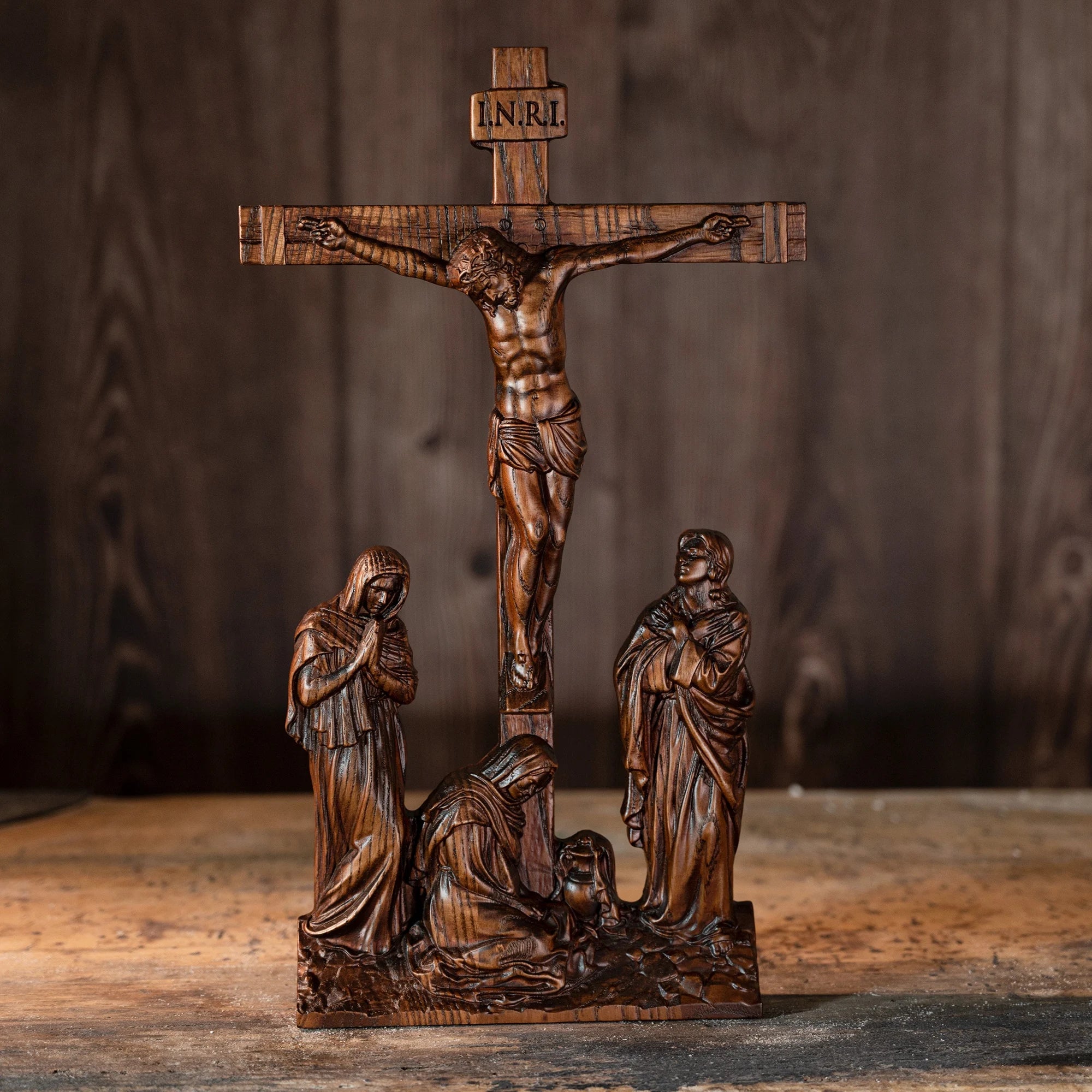 Catholic Jesus crucifixion scene ornaments, Jesus, Jesus, for home decoration, church, religious statues