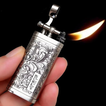 JIFENG-Metal Gas Pipe Lighter Vintage Tobacco Lighter with Rod Zinc alloy material Isqueiro Gadgets Gift