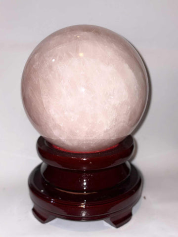 Rose Quartz Sphere | 6 inch