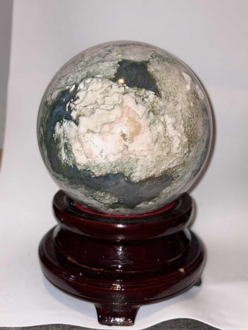 Stone Crystal Sphere | 7 inch