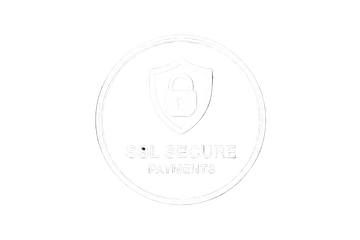 ssl secure payments, white only, like a badge, transparent background